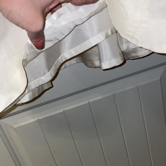 Euc Kate Spade ♠️ New York cream, bow, pleated dress size approx 10-12 - Picture 6 of 7